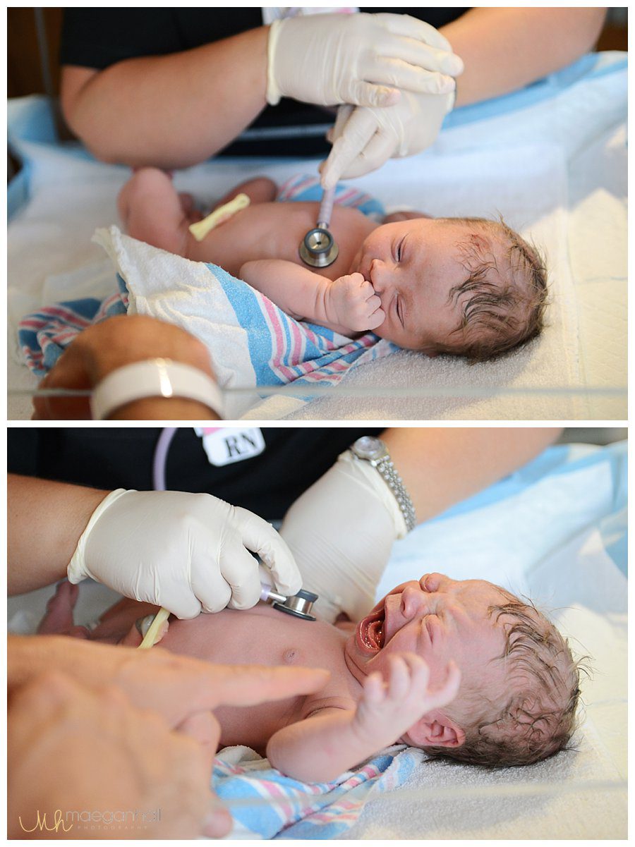 newborn baby hospital check nurse labor delivery