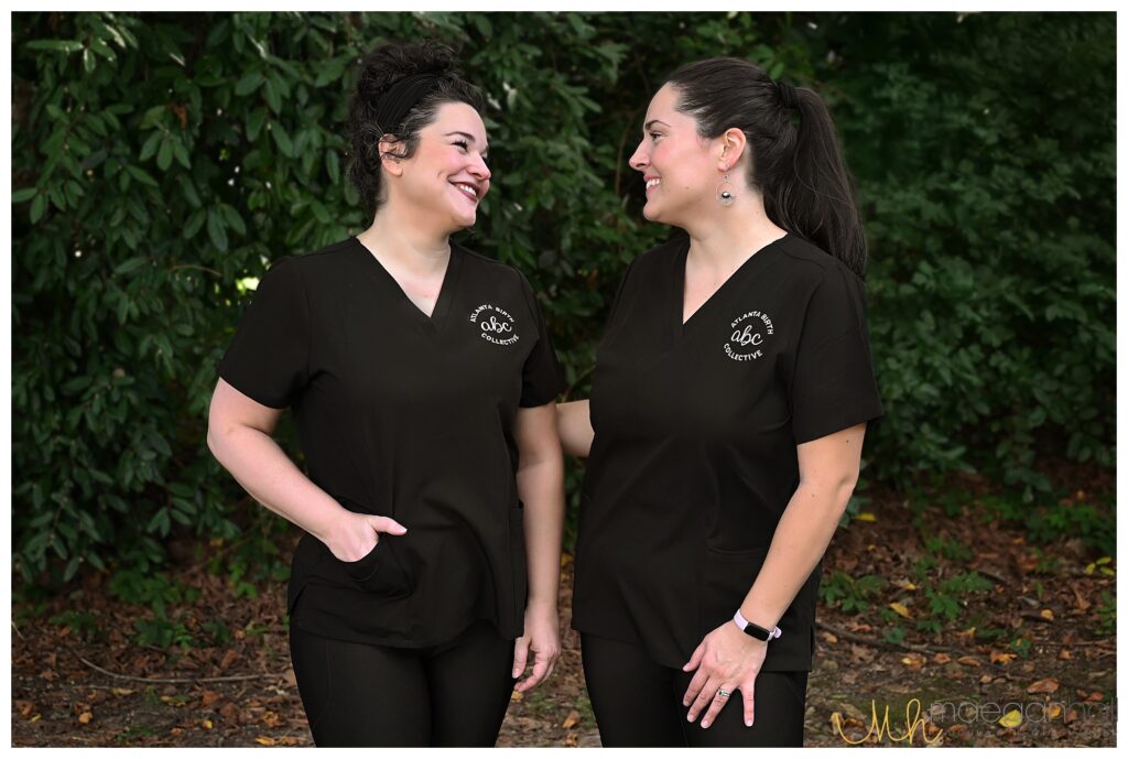 Doula and birth photoraphers Maegan Hall and Milene Miller of Atlanta Birth Collective